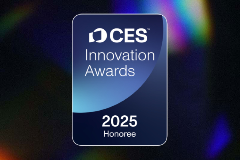 Swave Photonics wave - default featured blog post image with CES Innovation Award Stamp